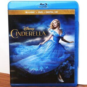 DISNEY CINDERELLA Blu-ray + DVD  Cate Blanchett, Lily James,  Richard Madden